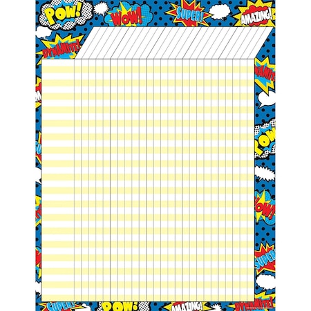 Teacher Created Resources Superhero Incentive Chart, PK6 TCR7568